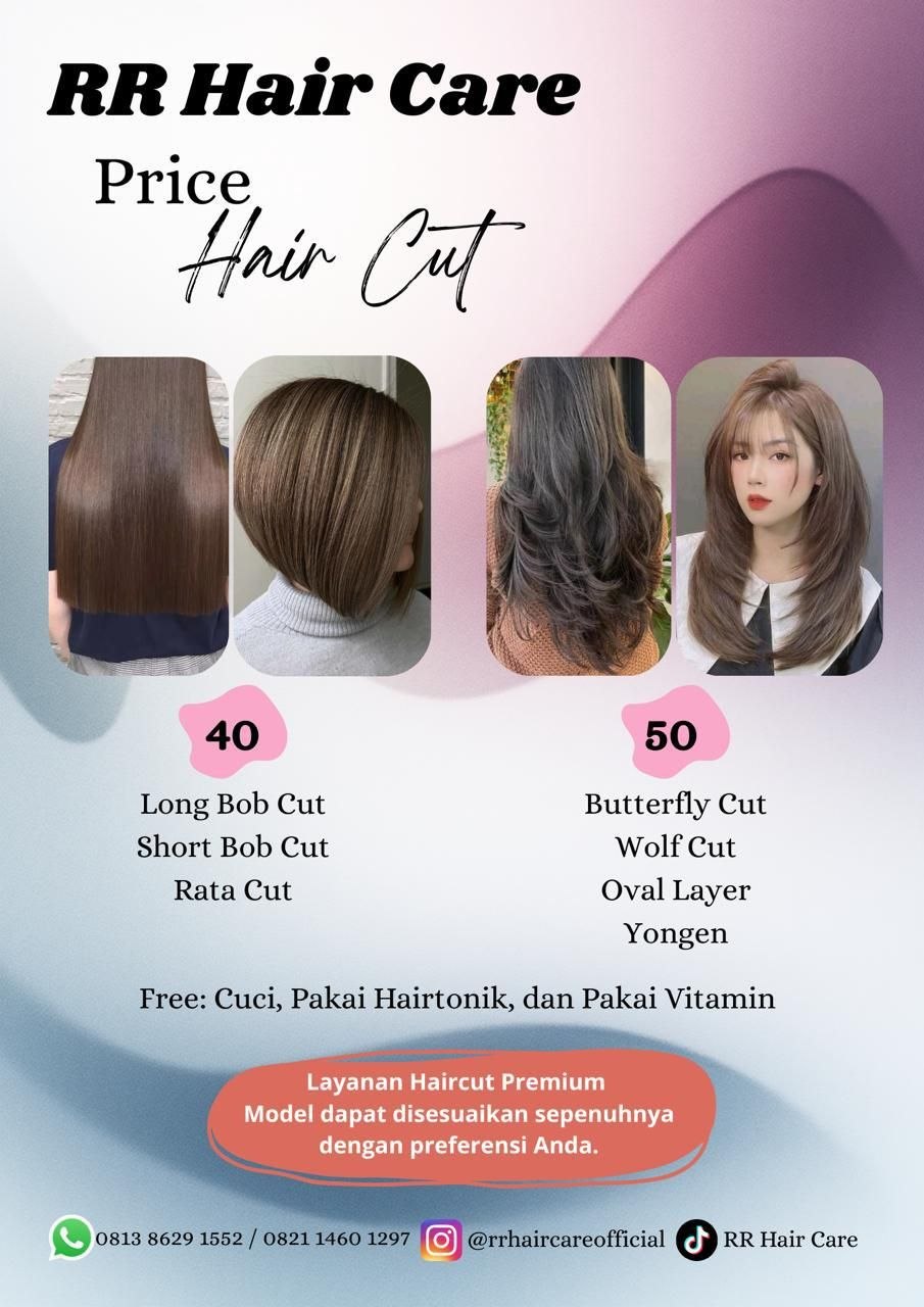 Hasil treatment rambut RR Hair Care