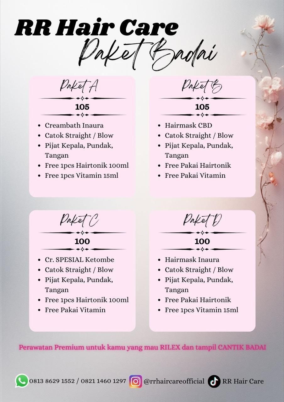 Hasil perawatan rambut di salon Koja